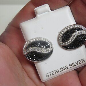 Diamond Sterling Silver Earring